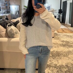 VINCE Cashmere Wool Blend Color
Block Soft Luxury V Neck Sweater (med - large)